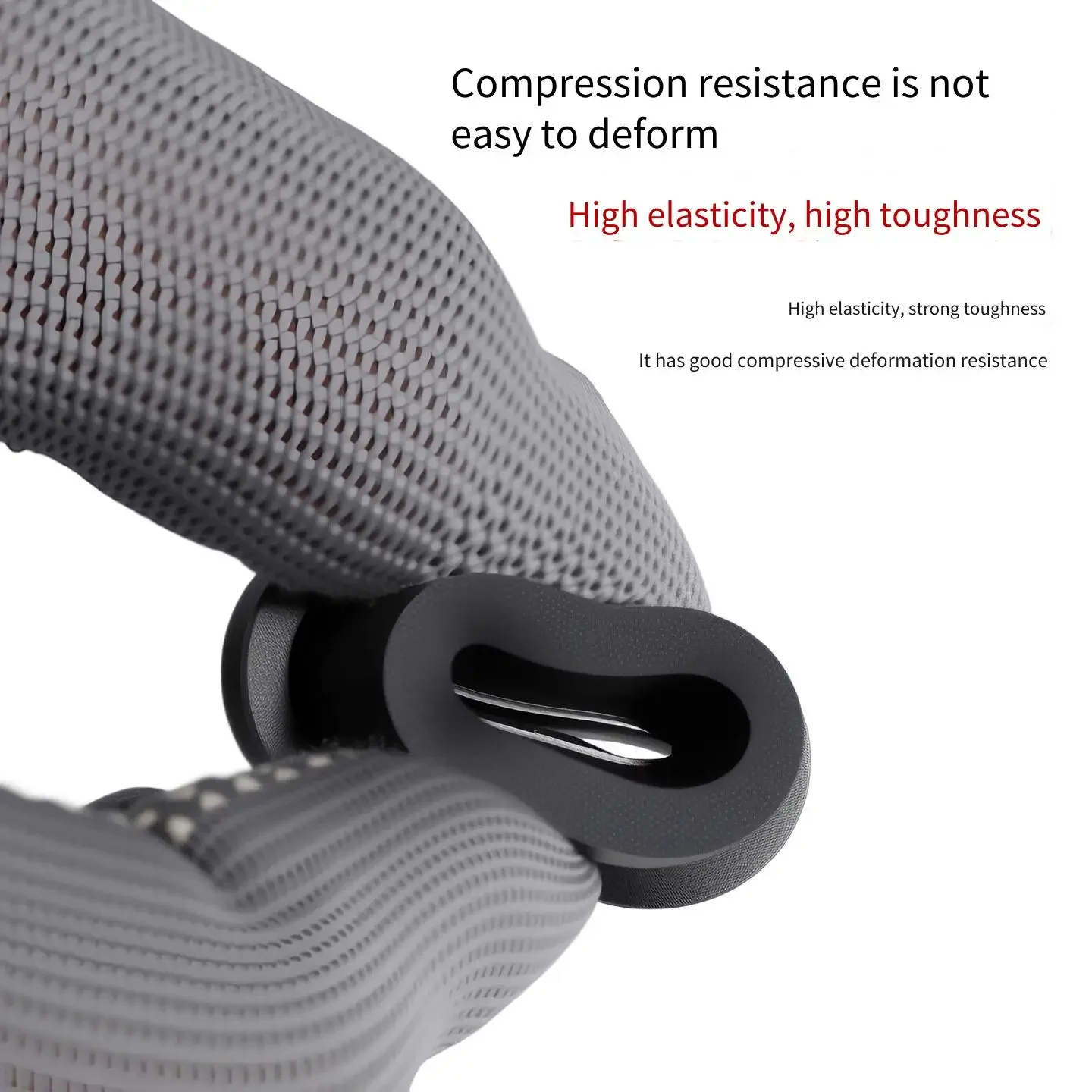 Soft Silicone Rubber Guard Coil through Hole Hollow Hole Plug Temperature Resistant Cable Chassis Protective Sleeve Outlet Ring