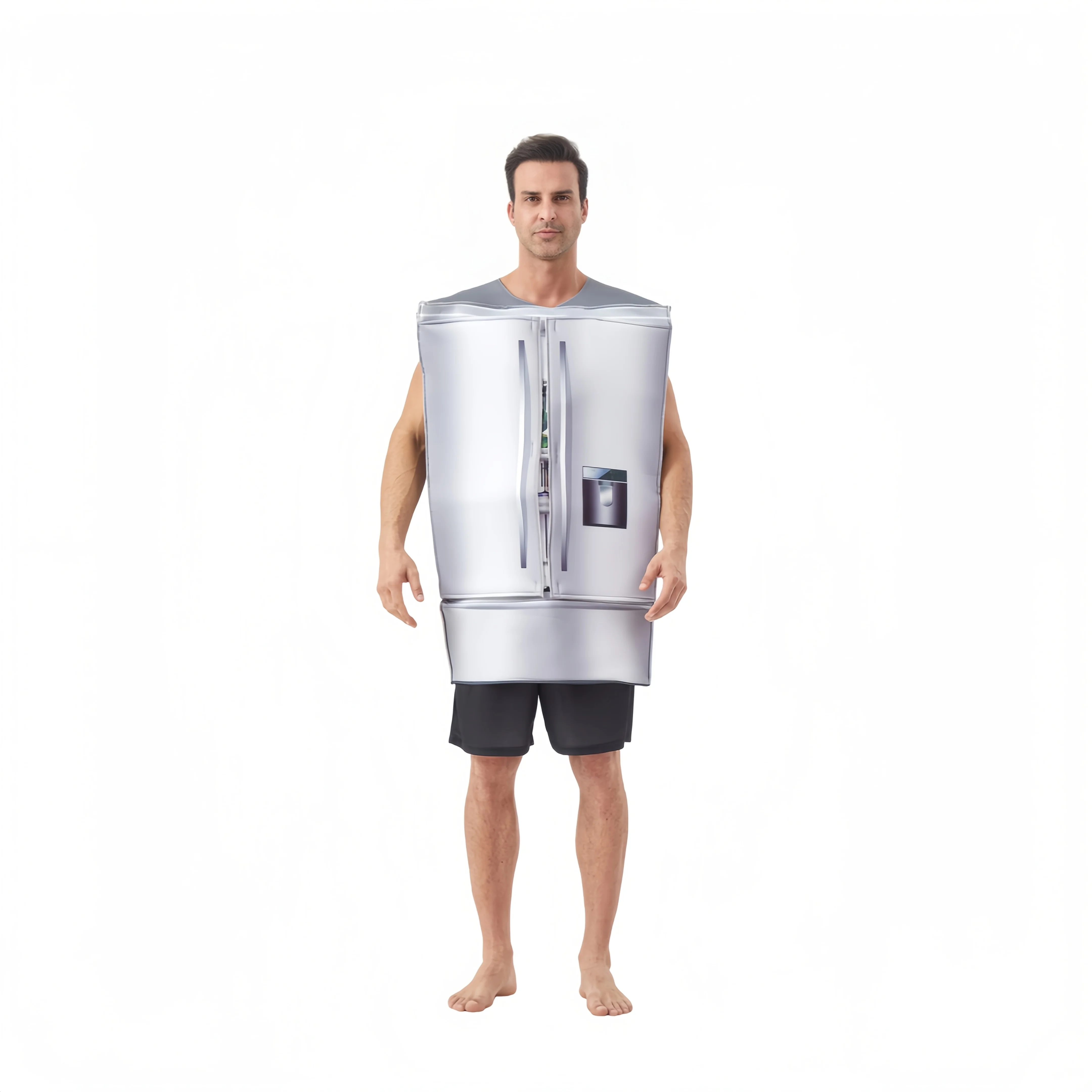 Novelty Smart Refrigerator Cosplay Costume for Hawaii Halloween Carnival Party Decoration Props