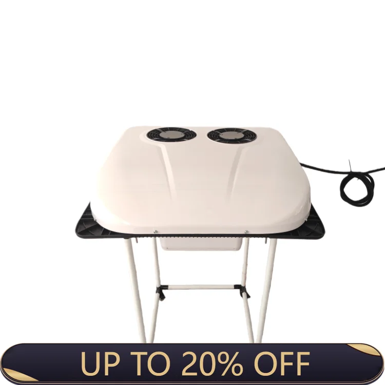 

Roof Top Electric Parking Cooler AC Unit Best Portable Dual Fan Air Conditioner for Caravan Pop up Camper Enclosed Trailer Truck