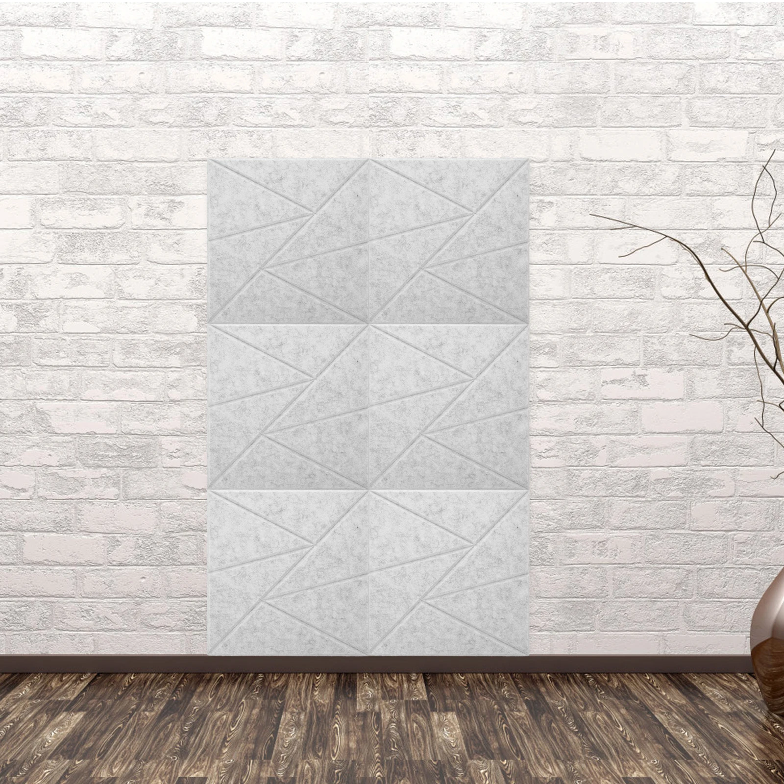 

6pcs Square Acoustic Panels Self-Adhesive Soundproofing High-Density Noise Reduction Wall Stickers For Music Gaming Rooms