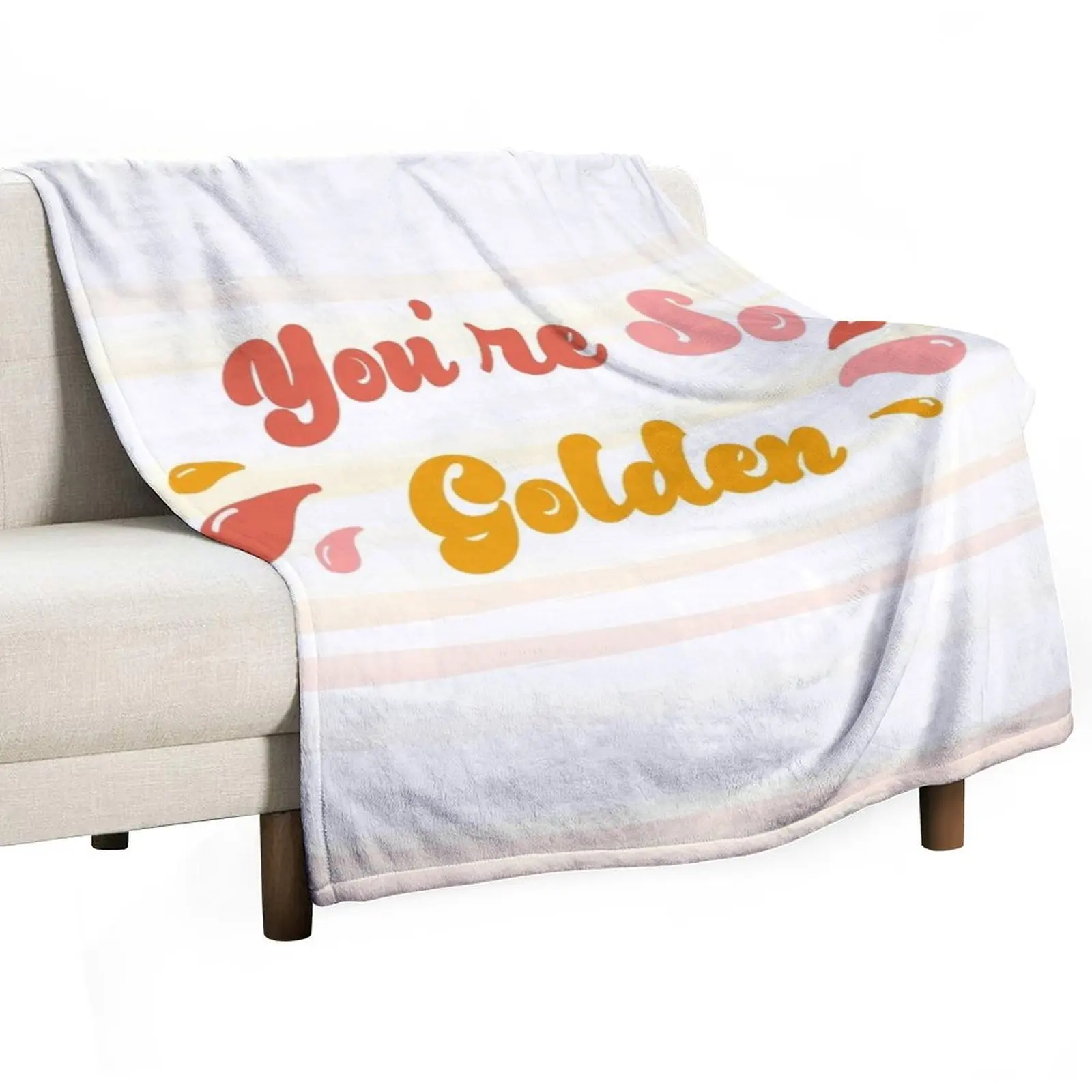 You're So Golden with Watercolor Throw Blanket Luxury Brand Kid'S Plush Blankets