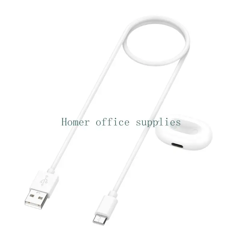 K43B Daily Backup Watch Charging Cable, USB-A Cord with Separate Charging Head, PVC 1 Meter Cable for Smartwatch Users