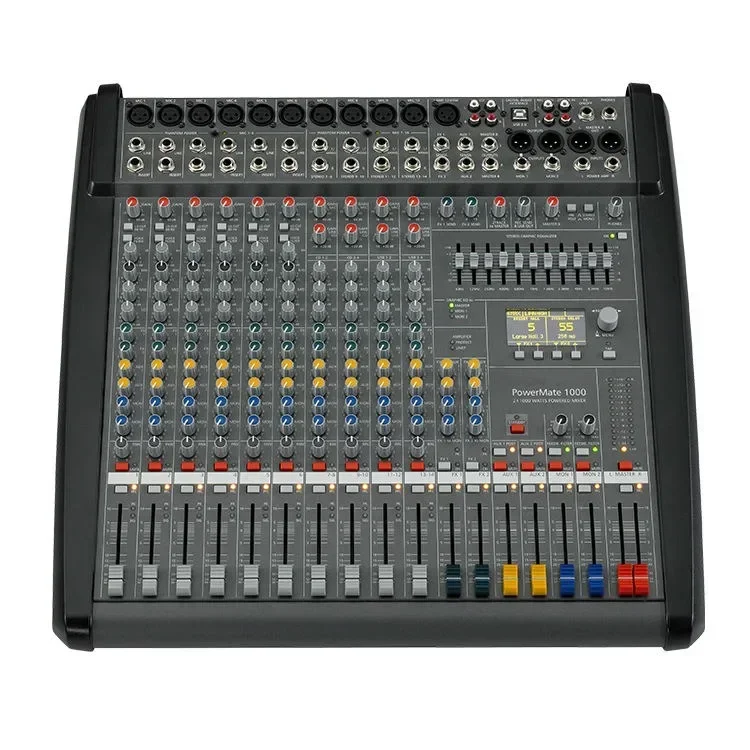 2026/Powermate 600 3 China factory price professional audio powerd mixer PM 600-3/1000-3/1600-3 powered dj mixers console