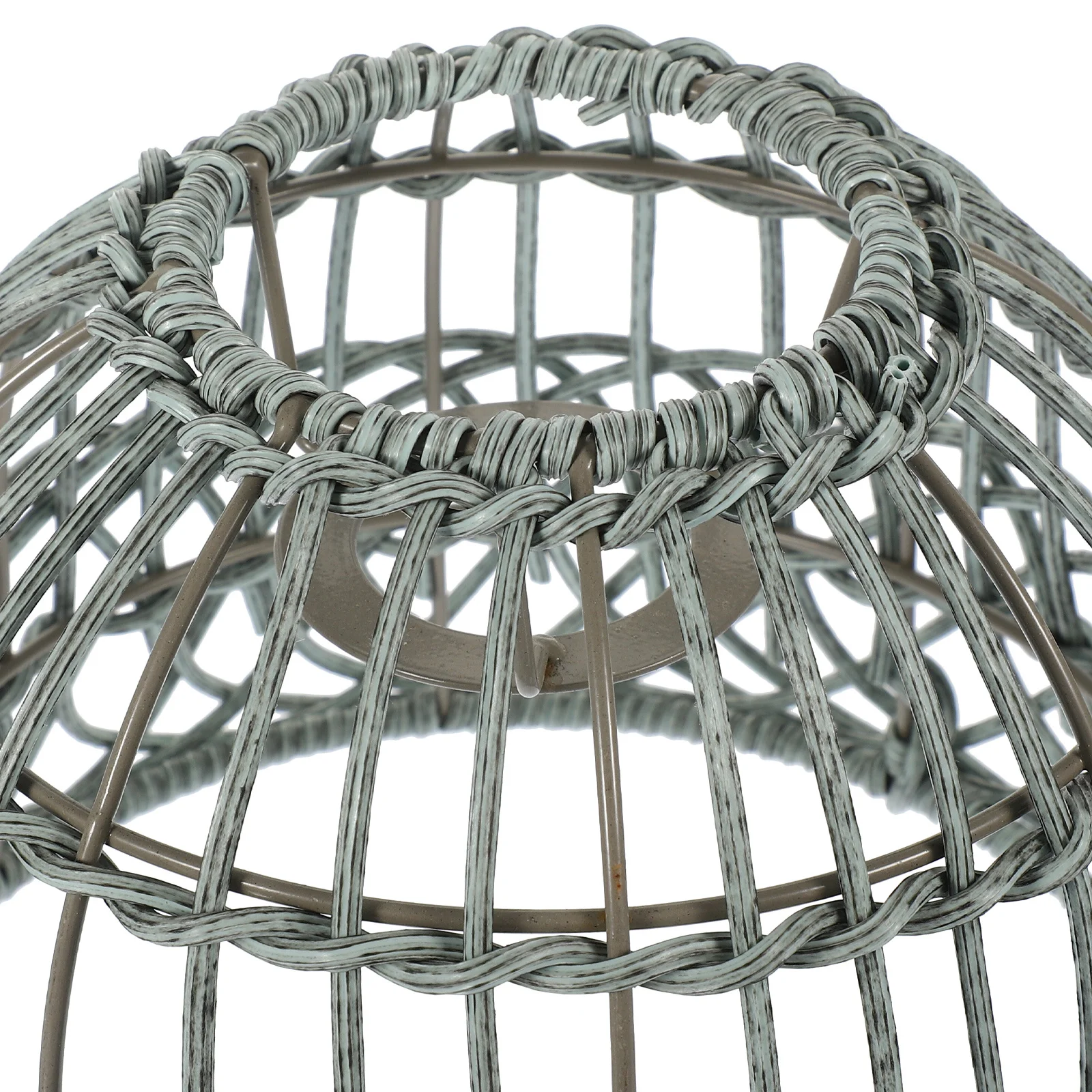 

Pendant Light Hanging Woven Lamp Shade Hotel Restaurant Home Rustic Pp Iron Lamp Cover Replacement Simple Ceiling Weaving Light