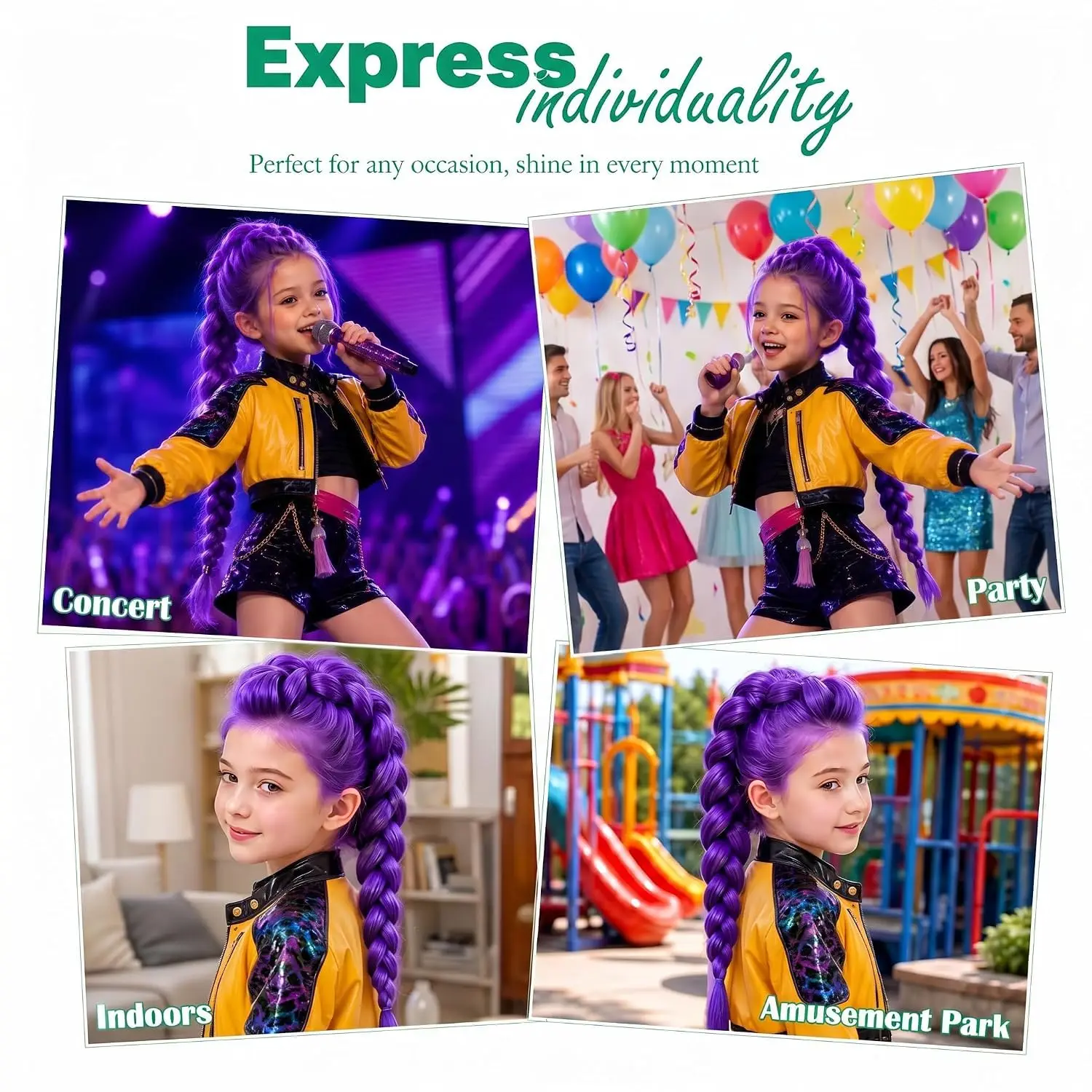 Halloween Hair Color Spray for Kids Women Men 15s Quick Styling Hair Coloring Spray Instant Coloring 8 Colors Hair Dye Spray