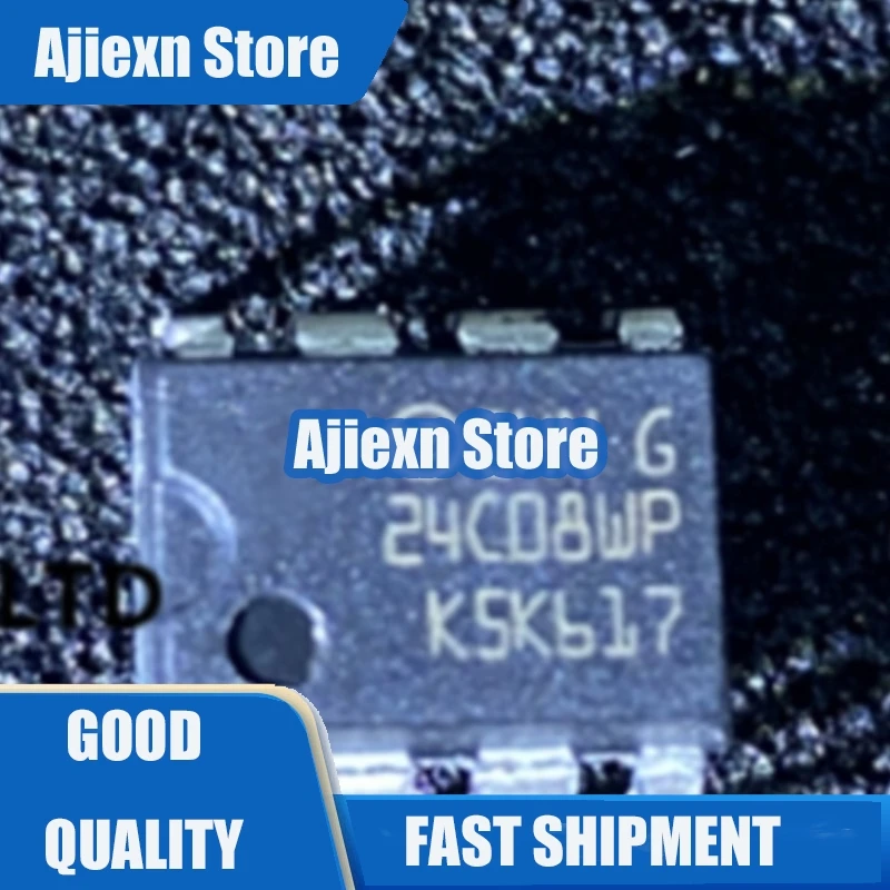 10Pcs M24C08 M24C08-WBN6P 24C08WP DIP-8 Integrated circuit memory chip in stock 100% new and original