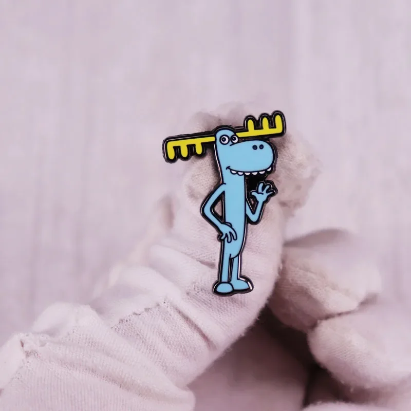 بروش على شكل حيوان متكتل للأطفال ، شارة أيل لطيفة ، شجرة سعيدة ، هدية للأصدقاء #4