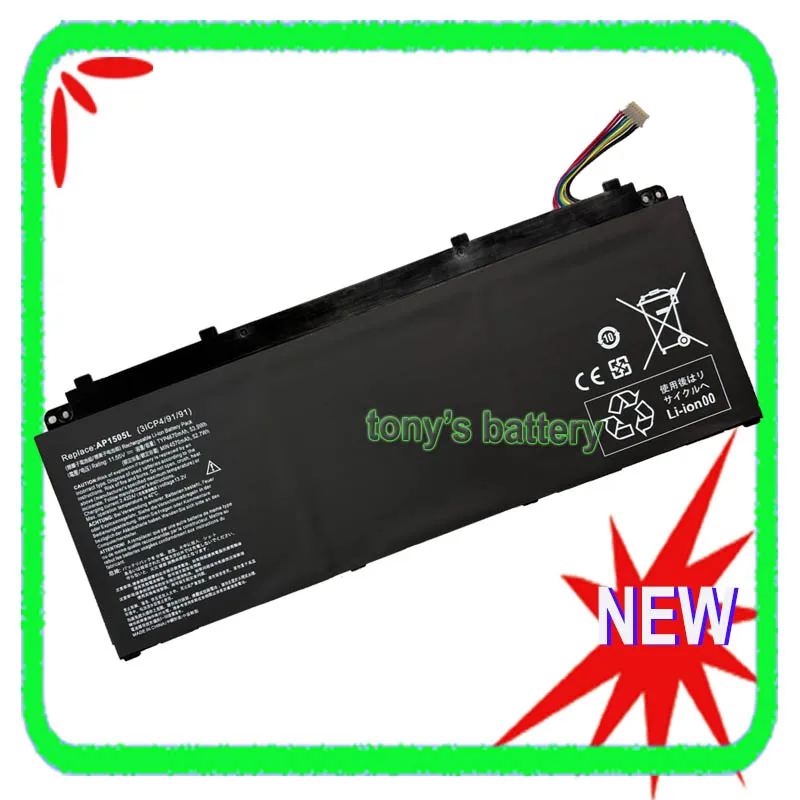 AP1505L AP15O5L Laptop Battery for Acer Aspire S13 S5-371 S5-371-52JR S5-371-7278 767P R13 CB5-312T AP1503K 11.55V 53.9Wh