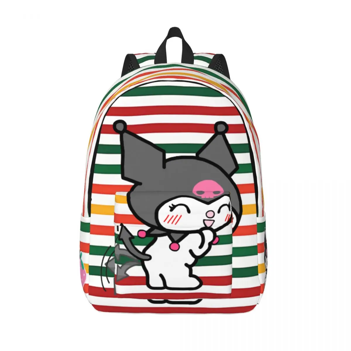 Glamorous College Bag Kuromi Boys Snack Storage Campus Birthday Gift Zipper Closure Laptop Bag