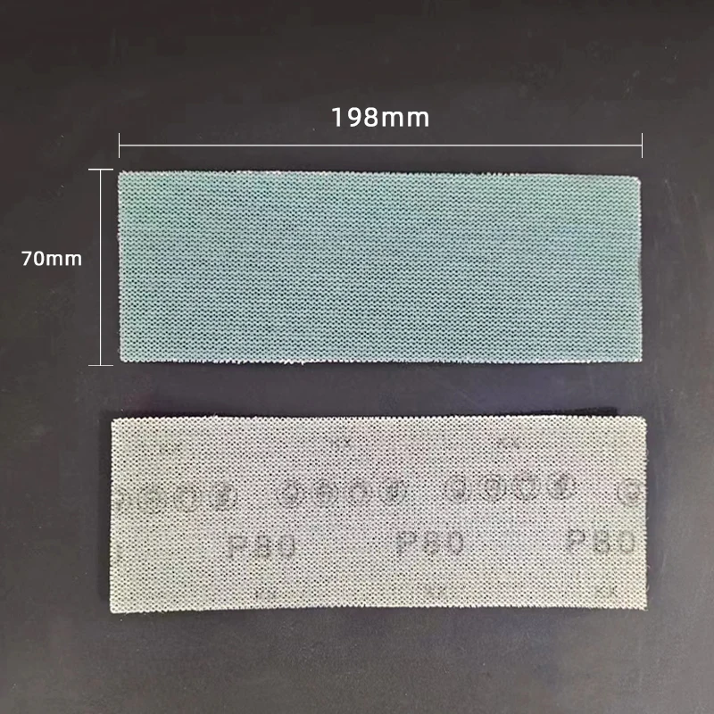 Rectangular Mesh Sandpaper 70x198MM Dust-Free Pneumatic Dry Grinder Flat Self-Adhesive Sander Polishing Anti-Clogging