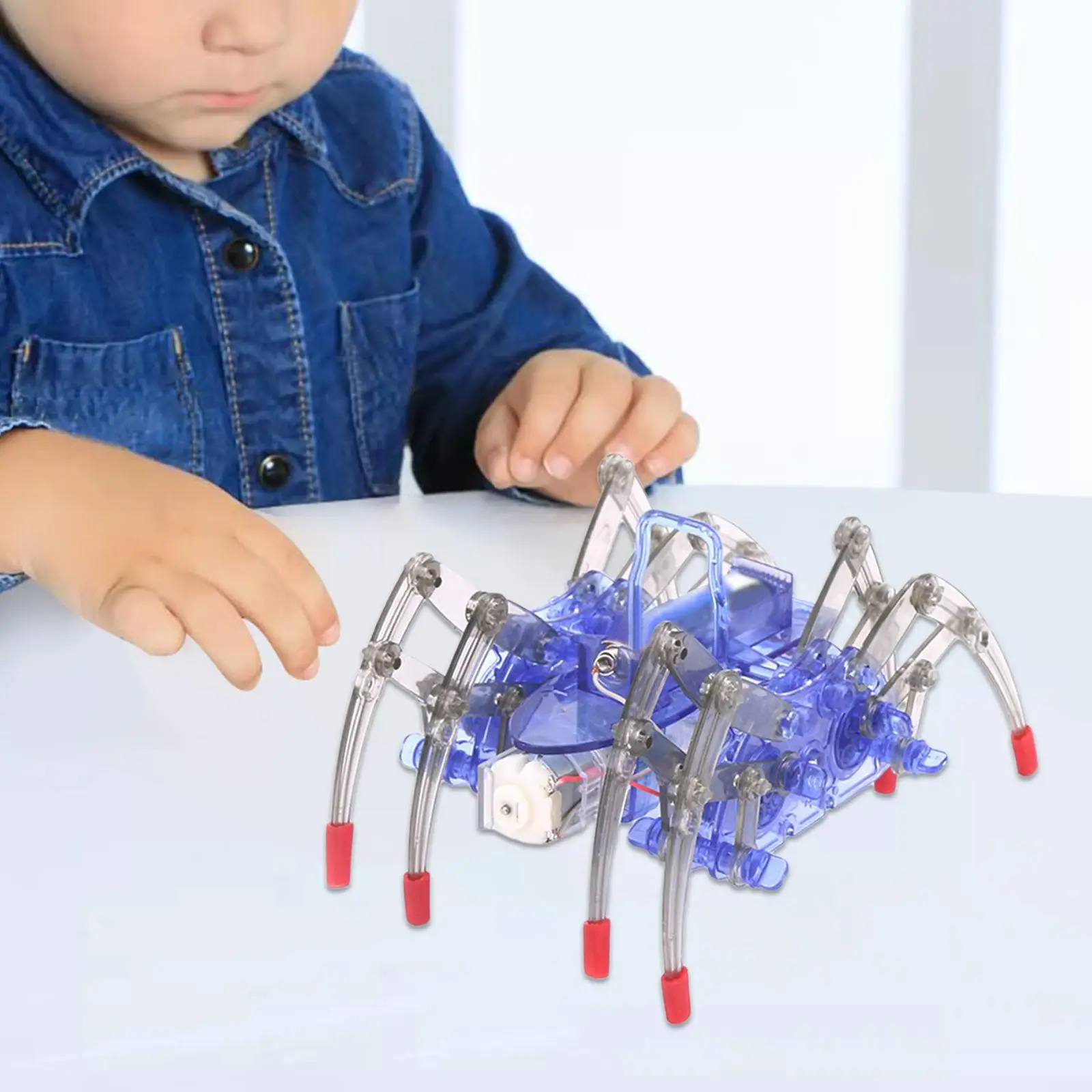 Kits de robots de araña para niños, juguete de construcción de bricolaje, proyecto Stem 3-8, niños y niñas