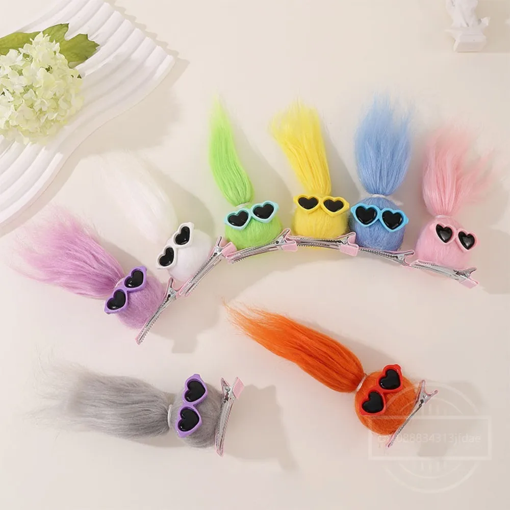 New Plush Funny Ugly Doll Hair Clip Headwear Sausage Mouth Doll Duckbill Clip Girl Bangs Hairpin Hair Clip DIY Hair Accessories