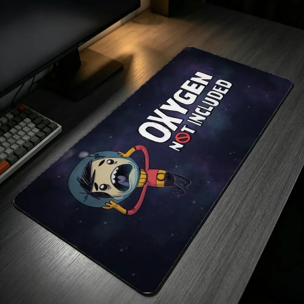 game Oxygen Not Included Mouse Pad MousePad Stitched Edge Gaming Anti‑Slip Rubber Base Waterproof Desk Mat For Office Laptop PC