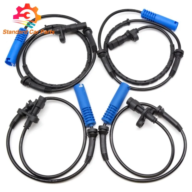 4PCS 34526771702 34526771703 Front Rear ABS Wheel Speed Sensor For BMW E60 E61 E63 E64 520i 530d 525i 545i 523i 630i 645Ci