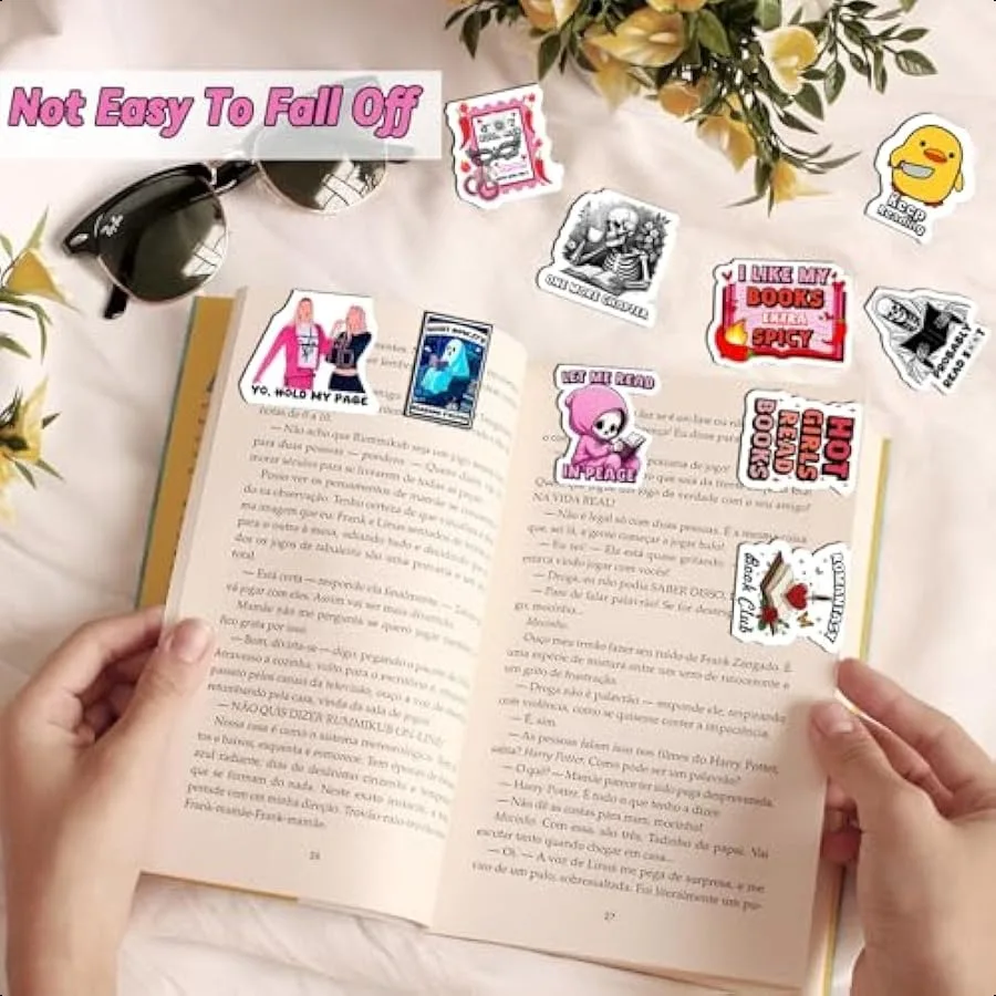 10PC Funny Magnetic Bookmarks Cute Animal and Humor Design DoubleSided Magnetic Bookmarks for Women Men Reading Enthusiasts Tea
