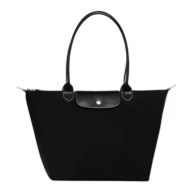 Bolso de hombro informal para mujer, bolsa de nailon de alta calidad, de gran capacidad, clásico, plegable, 2024