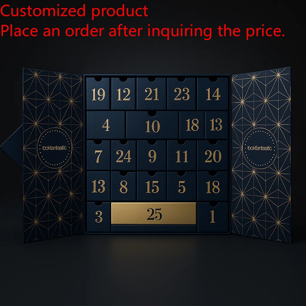 

2025. Роскошная подарочная коробка с адвент-календарем из 31 предметов. Тайный косметический образец макияжа с масляным лаком для ногтей. Уход за кожей/Perfume Tryout.