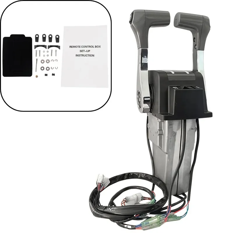 Marine Remote Control Top Mount Dual Lever 67200-93J15 for Suzuki Outboard Motor Boat Engine Steering Throttle Shifter