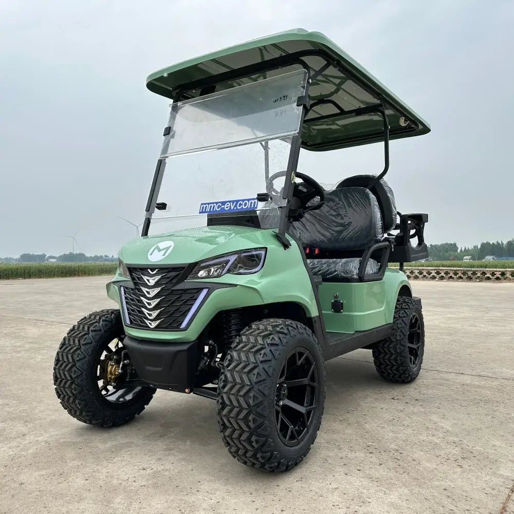 New Style Street Legal Low Speed Vehicle 6 Seater Golf Carts Lithium Battery 4 Wheel Hunting Off Road Electric Golf Cart