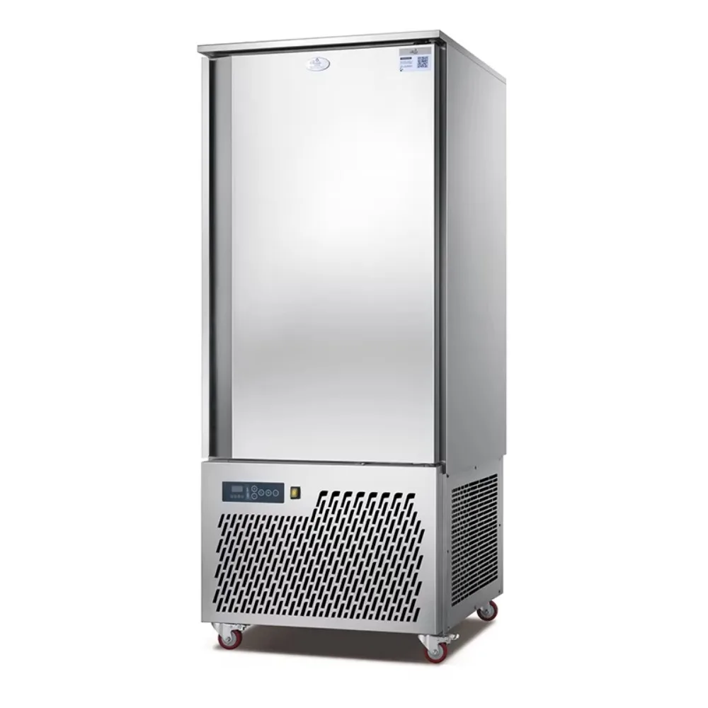 Adjustable -45°C Flash Freezer Fast Chiller Air Cooling Upright Kitchen Blast  Meat LED Deep Freezer Refrigerator