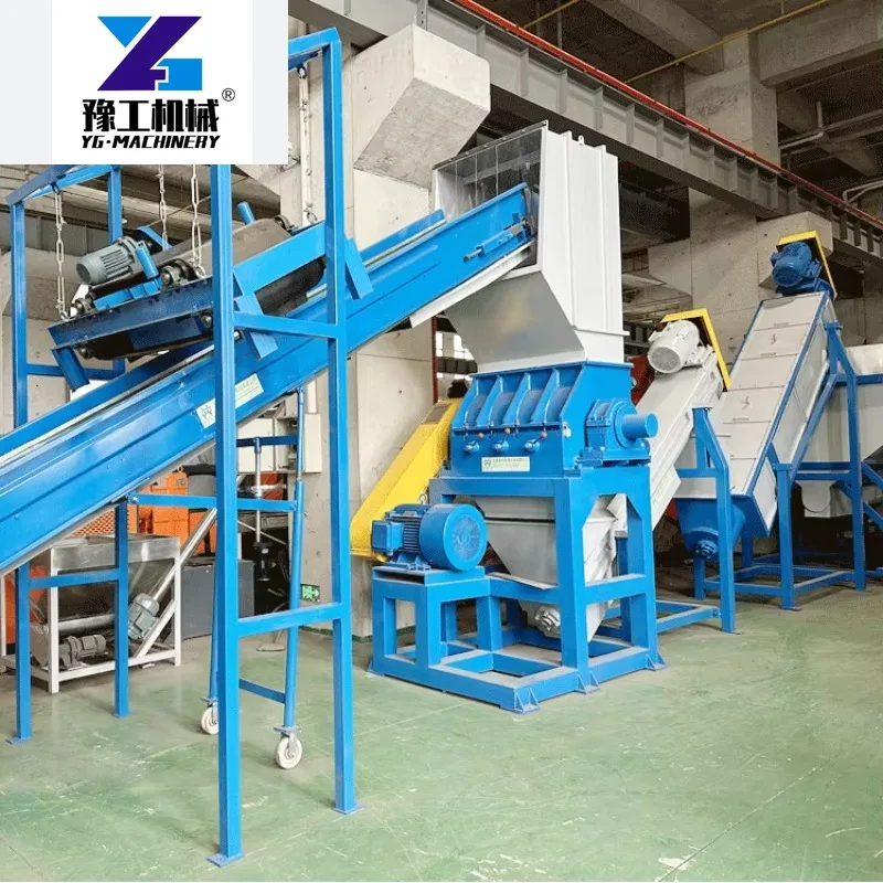 Customized Automatic High Productivity Plastic Film Recycling Line For PE Bottles Plastic Waste Recycling Washing Machine