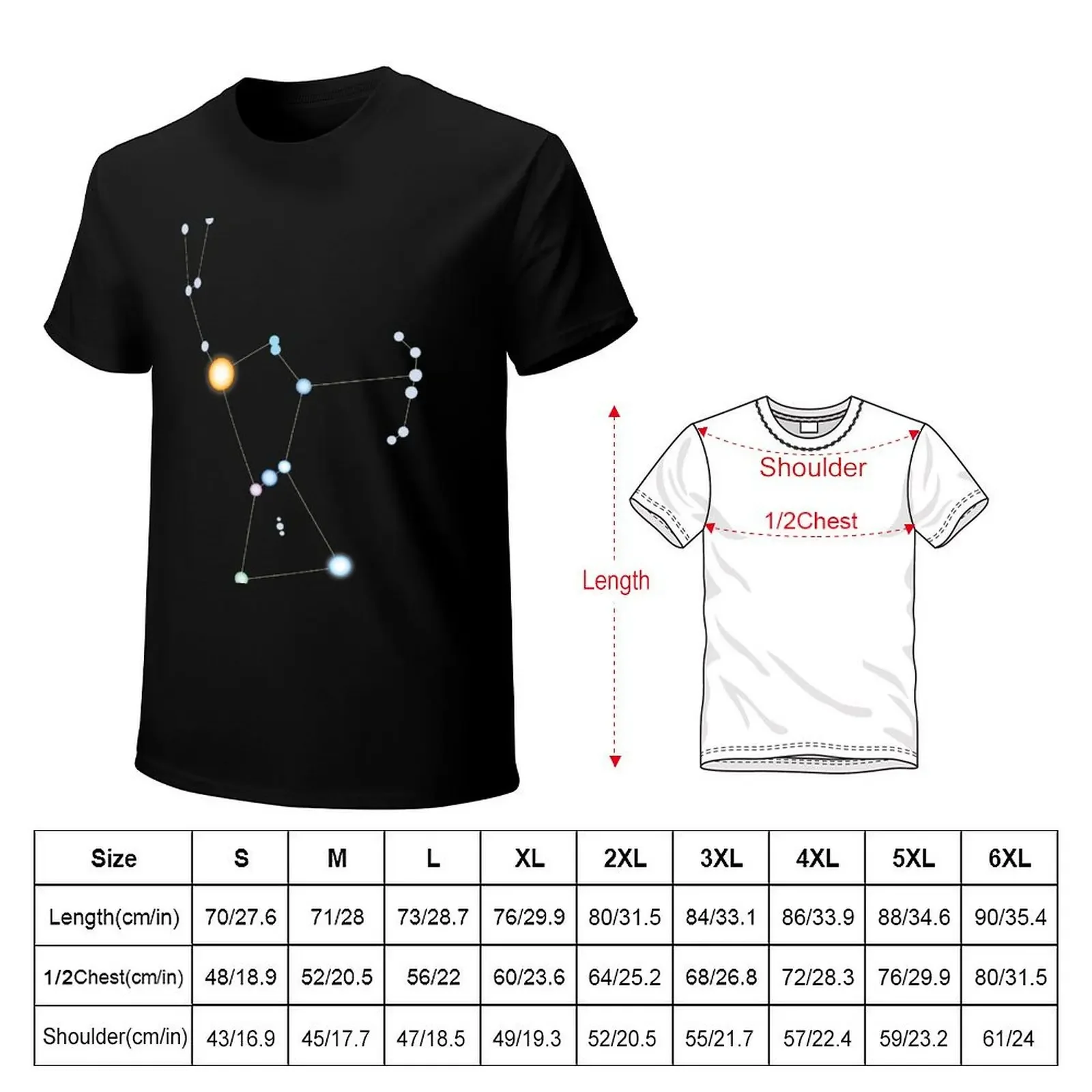 Constellation: Orion T-Shirt customs design your own Short sleeve tee new edition shirts graphic tees T-shirts for men cotton