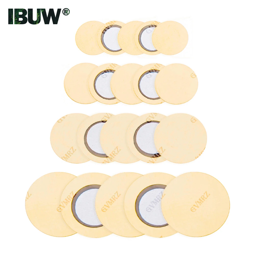 Piezo Buzzer Disc Assortment Kit 12/15/20/27mm Passive Piezoelectric Elements for DIY Electronics & Buzzer Repairs Component