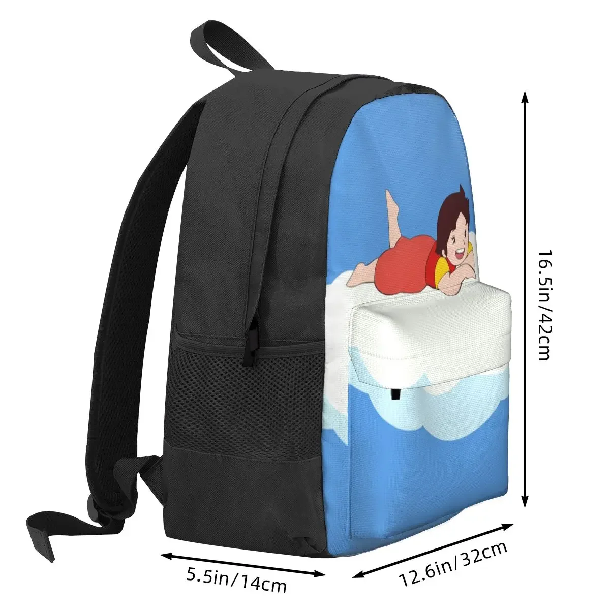 Heidi On A Cloud, The Girl From The Alps Backpacks Boys Girls Bookbag Students School Bags Rucksack Laptop Rucksack Shoulder Bag