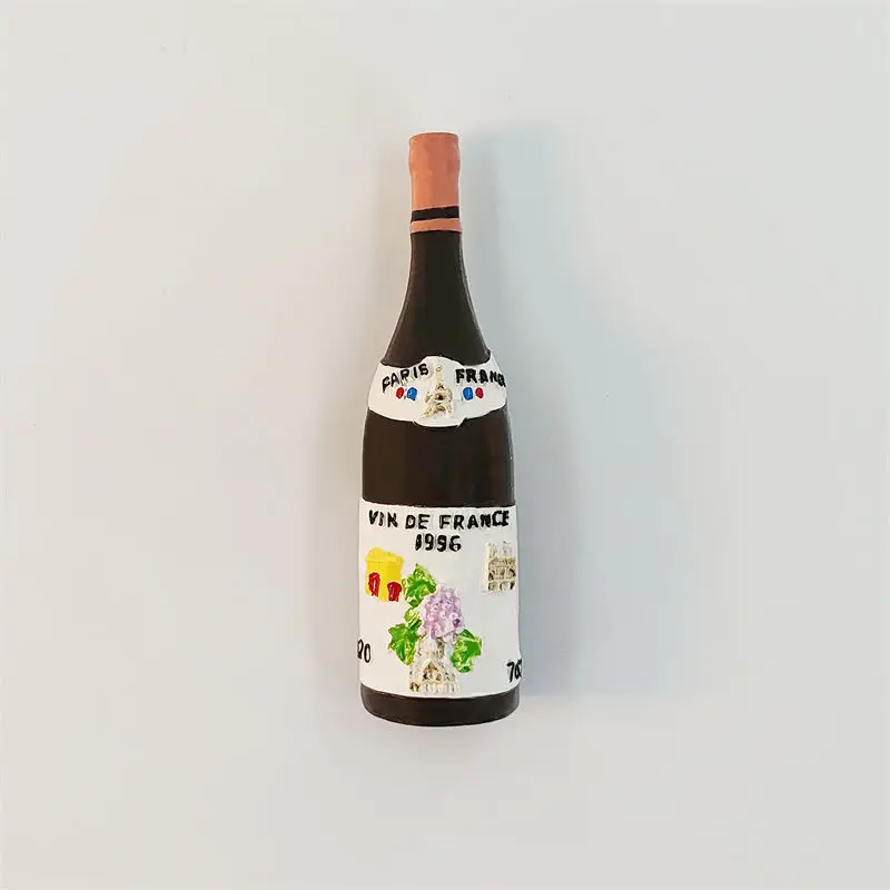 

Париж Винный Магнит на Холодильник Стикер Домашний Декор Смола Франция Сувенир Подарок