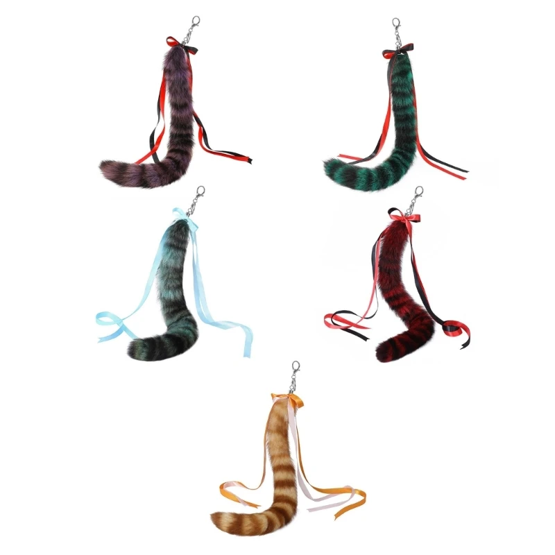 

Plush Tail Charm Key Holder Keyring Pendant Decorations Purse Bag Charm