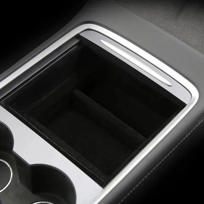 Zentrale Aufbewahrungsbox für Tesla Model 3/Y/3+ Modely Juniper Mittelkonsole Organizer Ablage Armlehnenfach Zubehör – Detail 7
