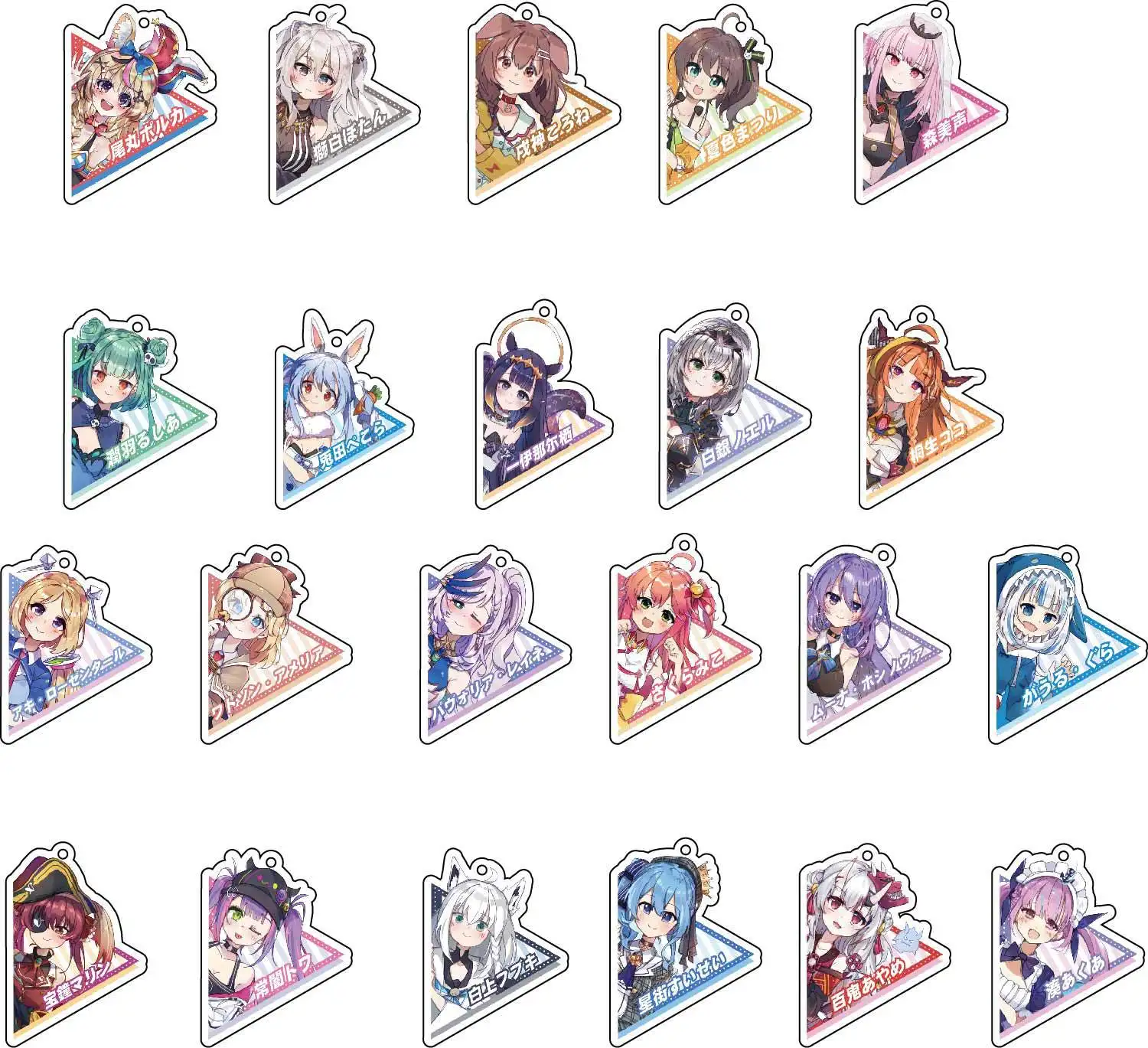 HOLOLIVE أنيمي Natsuiro Matsuri سلسلة مفاتيح مصنوعة من الأكريليك هدية فتاة قلادة مجوهرات لطيف الإبداعية المفاتيح موضة حلقة رئيسية حقيبة السحر #1