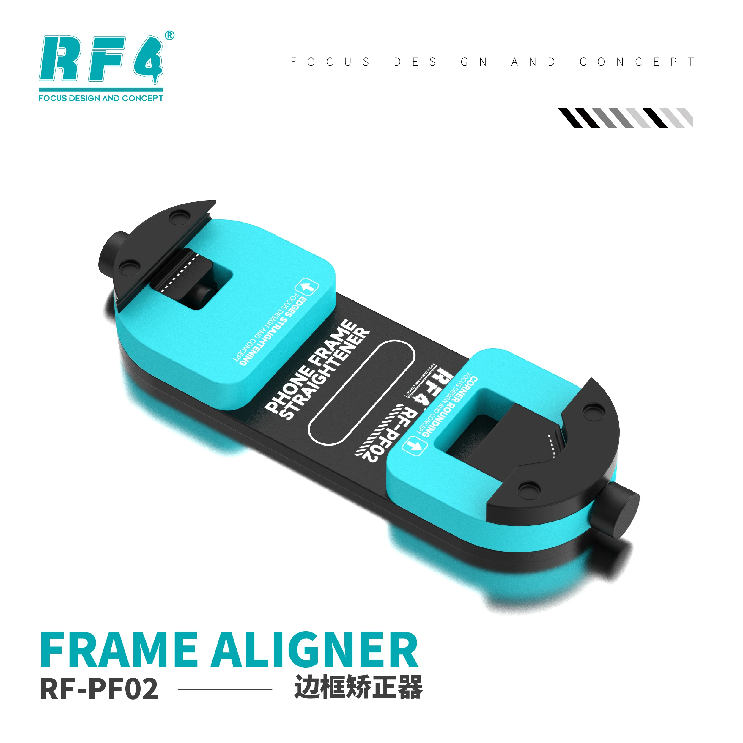 RF-2 in 1 Phone Frame Aligner for iP12-17 Series Straight Curved Edge Correction Bent Frame Screen Restoration Fixture