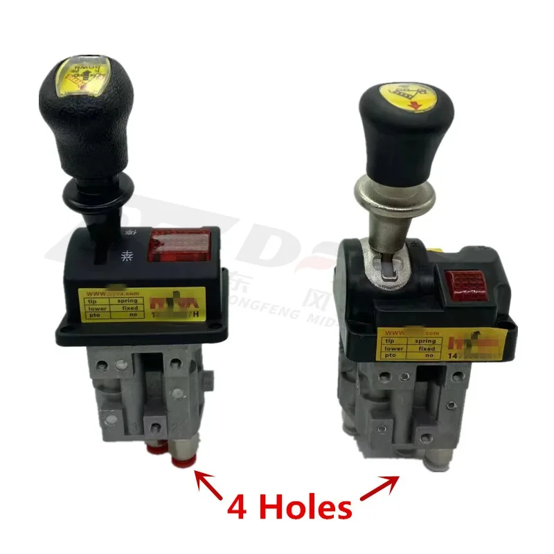 4 Holes Lift Heavy Truck Accessories Hydraulic Control Vae Residue Dump Slow Lowering Manual Switch