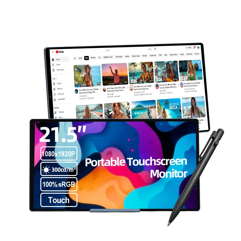 

OFD 21.5 Inch Portable Screen With Type C LED Backlight Android12 Panel PC Ultra-Thin Smart Interactive Display With Camera