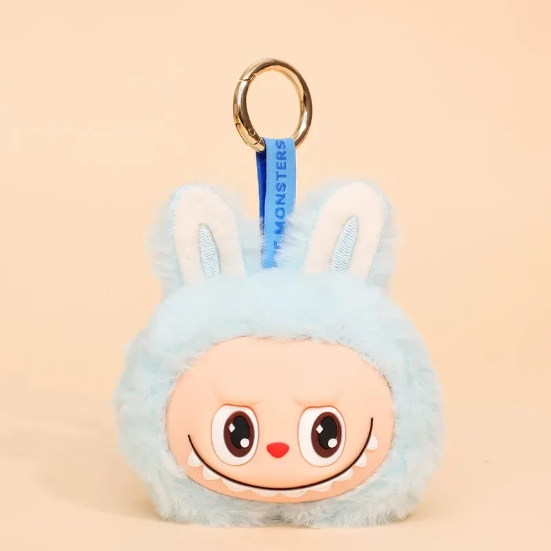 New Labubu Plush Keychain Cartoon Labubu Backpack Pendant Car Key Decoration Coin Purse Plush Pendant Children Toys Gifts