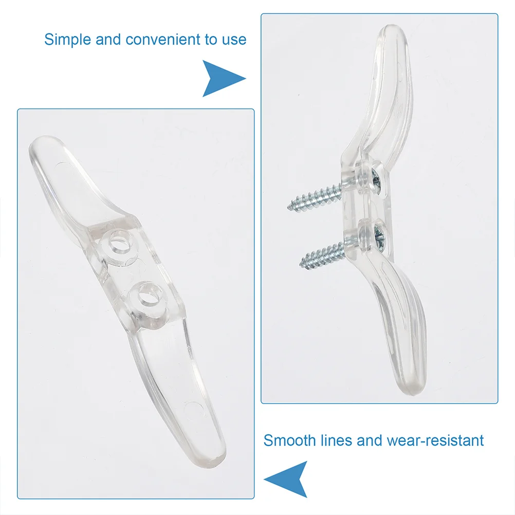 6 قطعة الحبل العمياء المرابط البلاستيك الشفاف نافذة أعمى حبل المنظمون سلامة الطفل الحبل يلتف لديكور المنزل مكتب #4