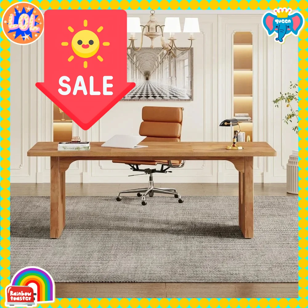 

Популярный просторный офисный стол для руководителя (70,9 дюймов), идеально подходит для конференц-залов и бизнес-спейсов.