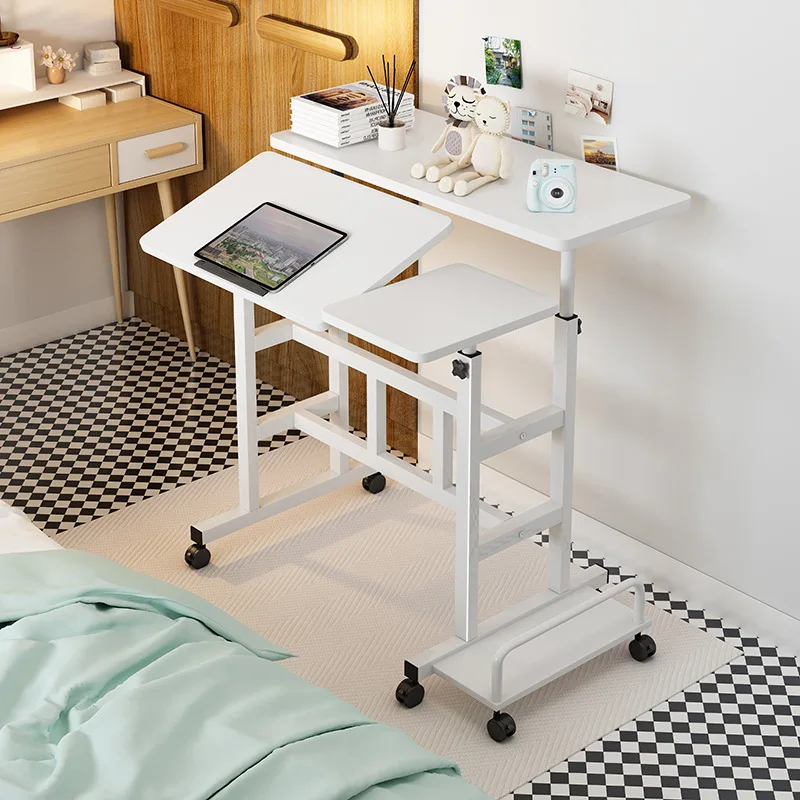 Simple Desk Stand-Up Lifting Desk Laptop Desktop Workbench Movable Folding Small Desk