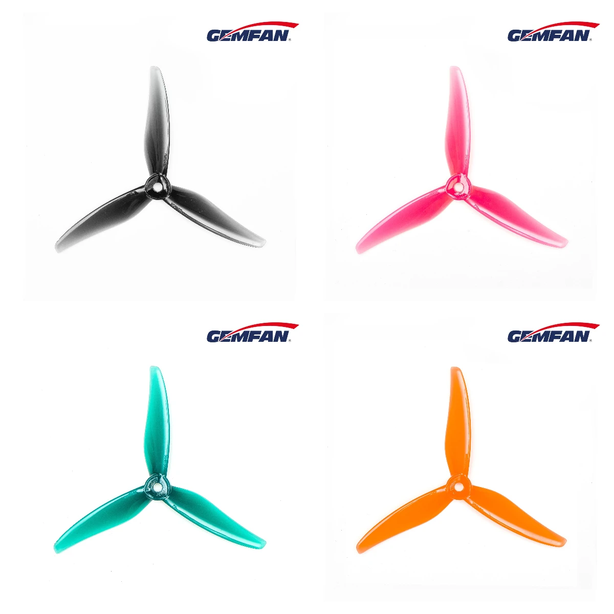 

2Pairs Gemfan Hurricane 51466 MCK V2 5inch 3-Blade PC Propeller 2CW+2CCW for RC FPV Freestyle Drones DIY Parts