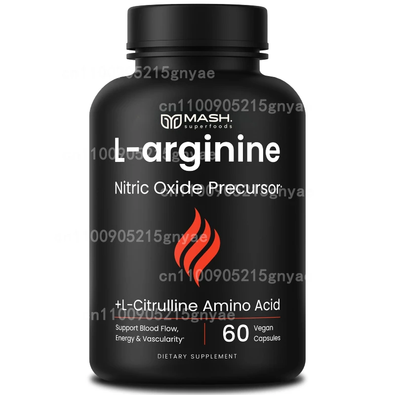 

L-Arginine + L-Citrulline - Nitric Oxide Supplement To Help Enhance Muscle Building and Performance, Energy Boost