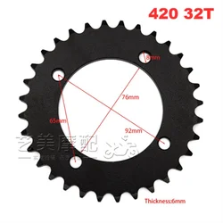 420 Chains 31/32/37/41/48 Teeth Rear Chain Sprocket gear For Motorcycle Go Kart Buggy Quad Bike Parts ATV