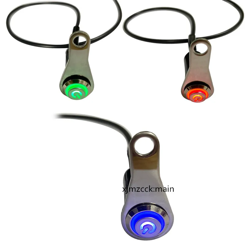 universa Motorcycle Switch ON+OFF Handlebar Mount Aluminum Alloy Waterproof 12V Fog Light Lamps Motorbike Horn Push Button Switc