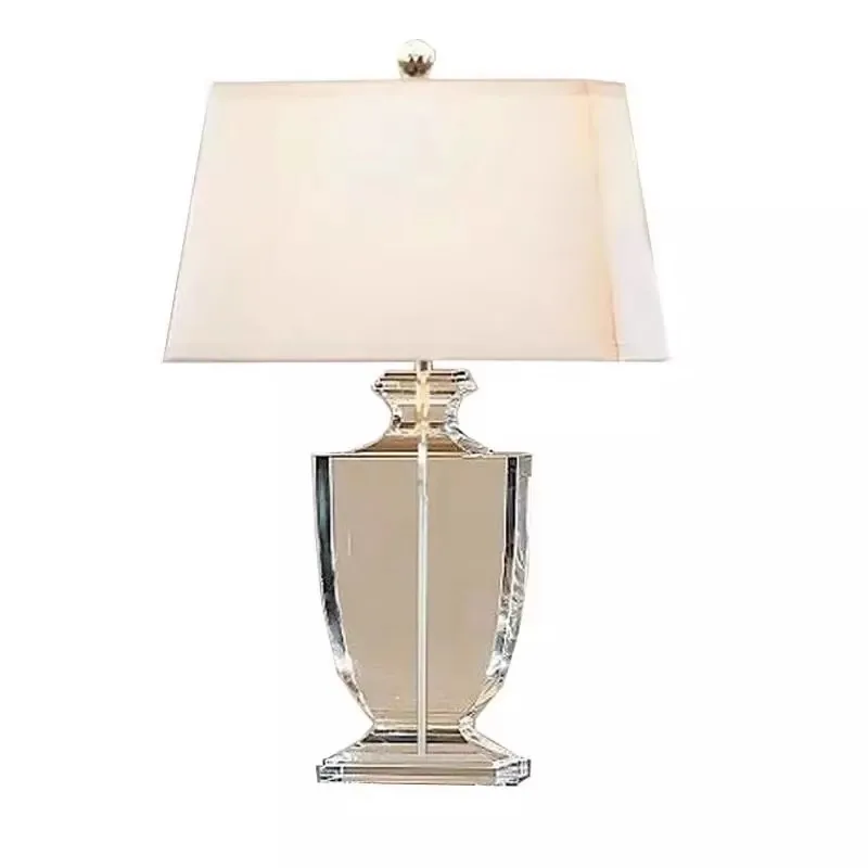 Simple Modern K9 Crystal Table Lamps Transparent Crystal Table Lamps For Living Room Bedroom Bedside Hotel Villa Table Lamps image 3