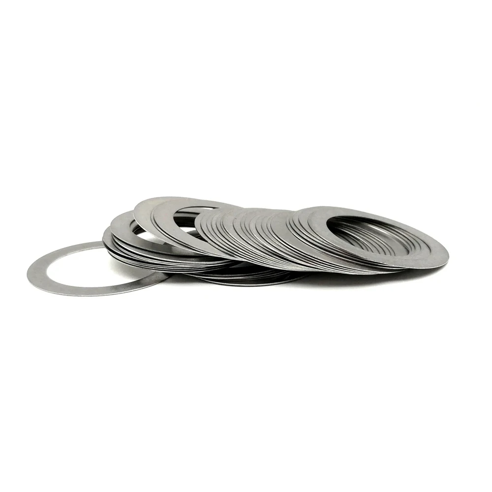 Yiqianyuan M12 M13 M14 M15 M16 M17 M18 M19 M20 DIN988 SUS304 스테인레스 스틸 심 일반 와셔 초박형 가스켓 0.1mm ~ 1.0mm