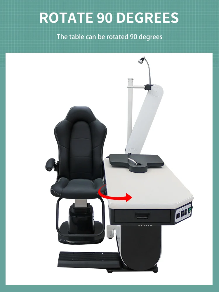 CS-700 Comprehensive Optometric Solution Combined Electric Table and Chair Unit for Ophthalmic Instruments and Medical Equipment