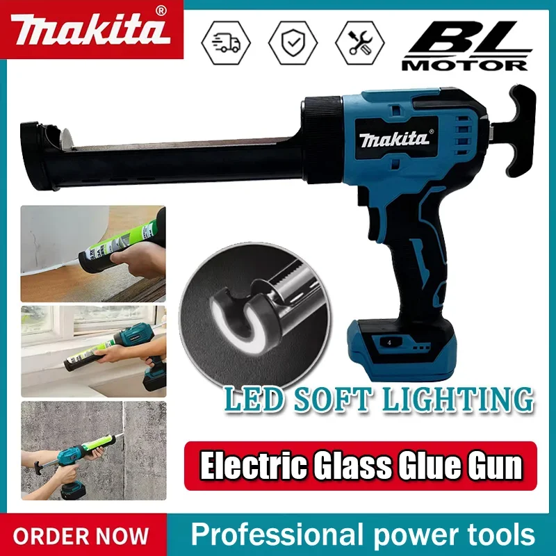 

Makita Cordless Electric Glue Gun Multifunctional Electric Caulking Gun Portable Glue Filling Sealing Power Tool Fit 18V Battery