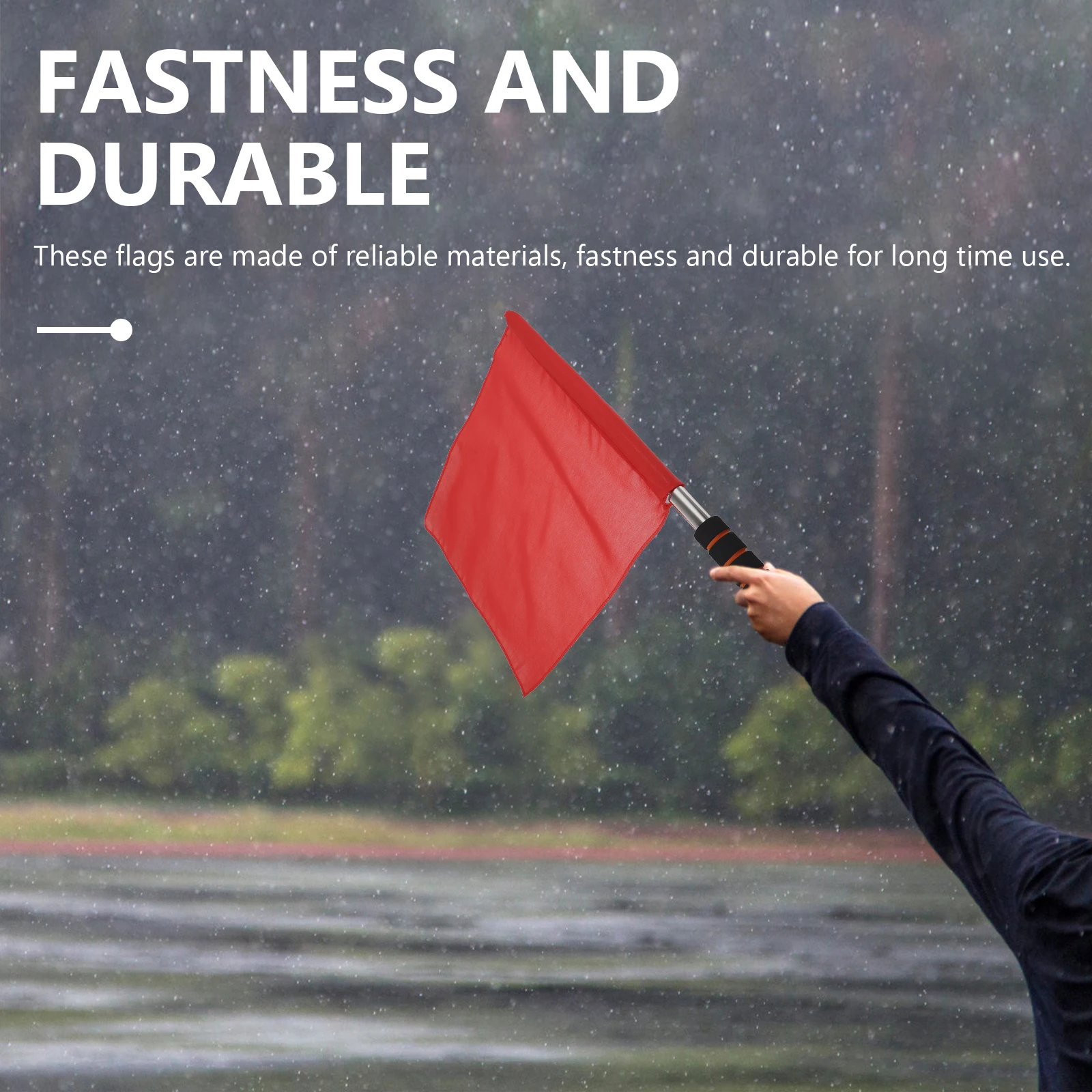 

5 Pcs Referee Flag Signal Washable Flags Soccer Hand Fan Referees Use Penalty Sponge