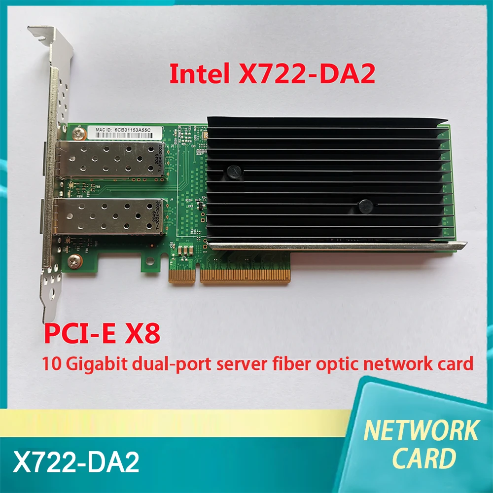 Para intel X722-DA2 rdma placa de rede para intelc628 10 gigabit dupla-porta servidor placa de rede de fibra óptica alta qualidade navio rápido