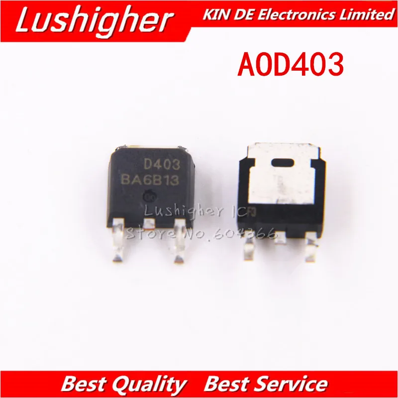 10pcs AOD403 TO-252 D403 TO252 30V 85A P Channel MOSFET